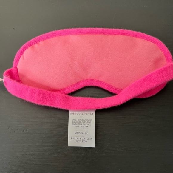 WHITE + WARREN Cashmere Sleep/ Eye Mask, Pink Glow NWT - Picture 4 of 4